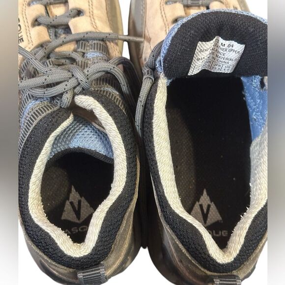 VASQUE Women's 9 #7373 Stealth Slate Nubuck Leather Hiking Shoes Tan Blue Sz 7 - Picture 10 of 14